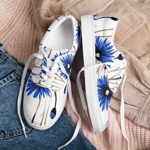 Kornblume Damen Schnürschuhe aus Canvas
