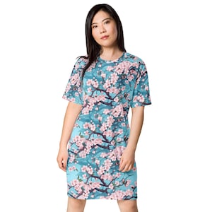 桜Tシャツワンピース