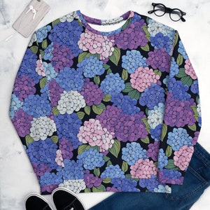 Hydrangea Unisex Sweatshirt