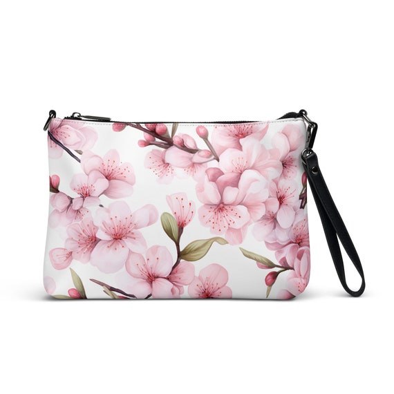 Cherry Blossom Sakura Watercolor Crossbody Bag Etsy