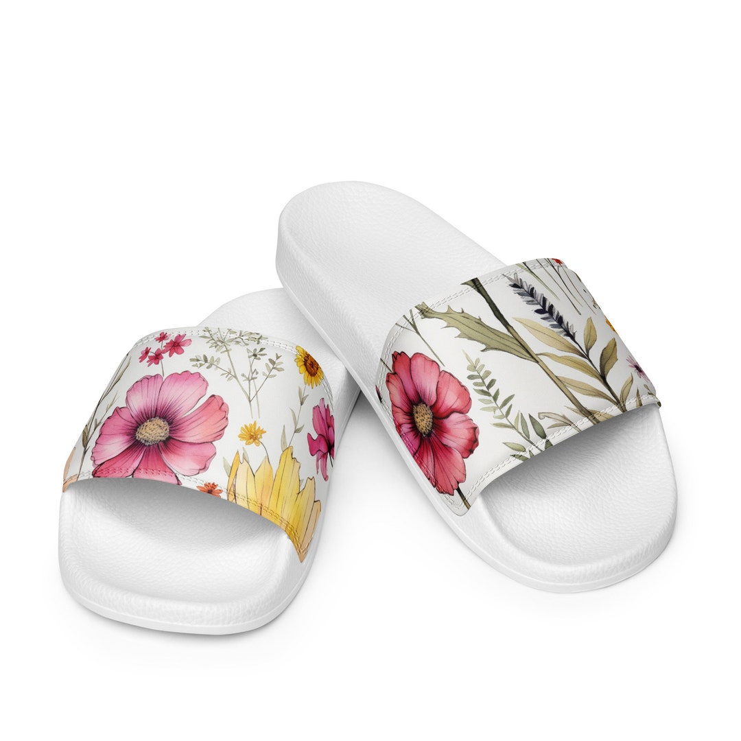 Floral Pattern Women's slides