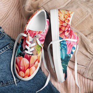 Sapatos femininos de lona com atacadores Dahlia