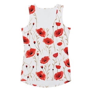 Poppy Sublimation Cut & Sew Tank Top