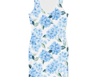 Hydrangea Bodycon Dress - Etsy