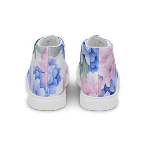 Colorful Polka Dots - Sustainably Made Women's  High Top Canvas Shoes main image 1