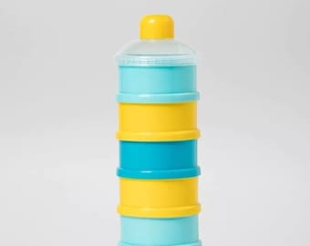 Powdered milk dispenser for babies, 5 layers Children's storage Baby Snack Milk Powder Canister, Baby Powder Container , Portable Food, Mom.