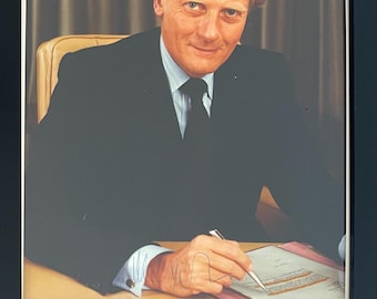 Michael Heseltine, Former British Defence Minister, Framed (10' x 8' inch) 100% Hand Signed Photo With Certificate Of Authenticity COA