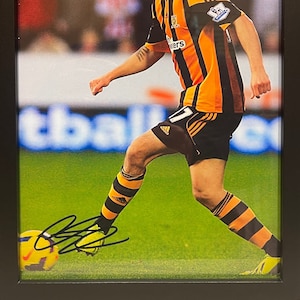 George Boyd, Hull City, Burnley, And Former Peterborough United Player - Black Framed (13&quot; X 10&quot;) Genuine Hand Signed Photo with COA.