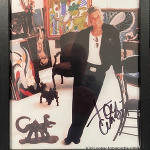 Tony Curtis, Guaranteed Hand Signed, 10&#39; inch x 8&#39; inch Framed Photo With AFTAL Certificate Of Authenticity (COA)