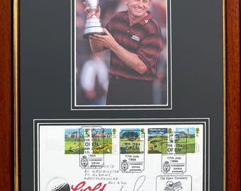 Nick Price, Golf Legend, A Guaranteed Hand Signed Original 'The Open' 1994 First Day Cover (FDC), Framed 40cm x 30cm, With COA.