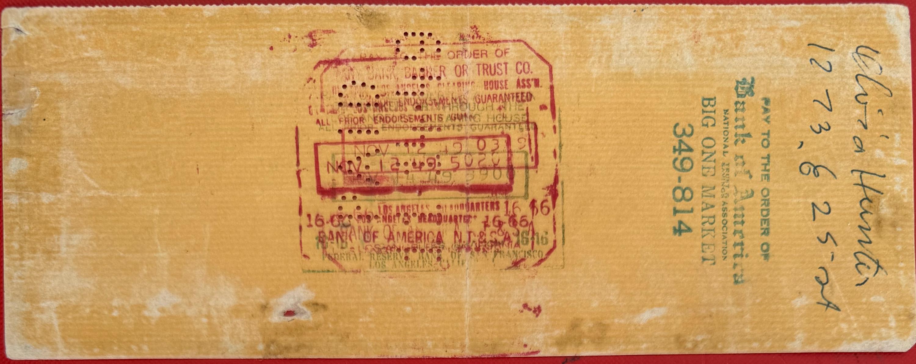 クラーク・ゲーブル 希少 見事な本物 100% 保証 直筆サイン入り 1949年