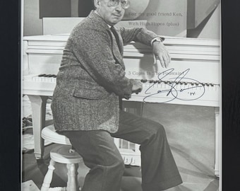 Sammy Cahn, Lyricist, Musician, Songwriter, Guaranteed Hand Signed 'Three Coins in the Fountain Photo Presentation & COA Framed 25cm x 20cm.