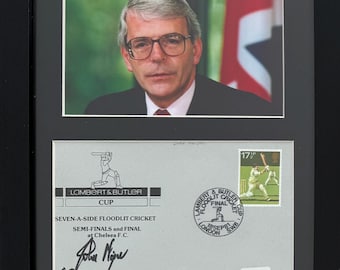 John Major, Former British Prime Minister, Framed 25cm x 20cm 100% Hand Signed FDC First Day Cover, Photo, & Certificate Of Authenticity COA