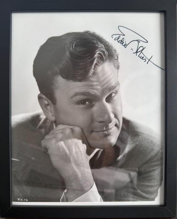 エディ・アルバート、アメリカ人俳優、100%保証の直筆サイン入り