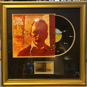 The &#39;Rat Pack&#39; - Guaranteed Fully Hand Signed Frank Sinatra Album, Professionally Framed 60cm x 60cm with Certificate of Authenticity (COA).