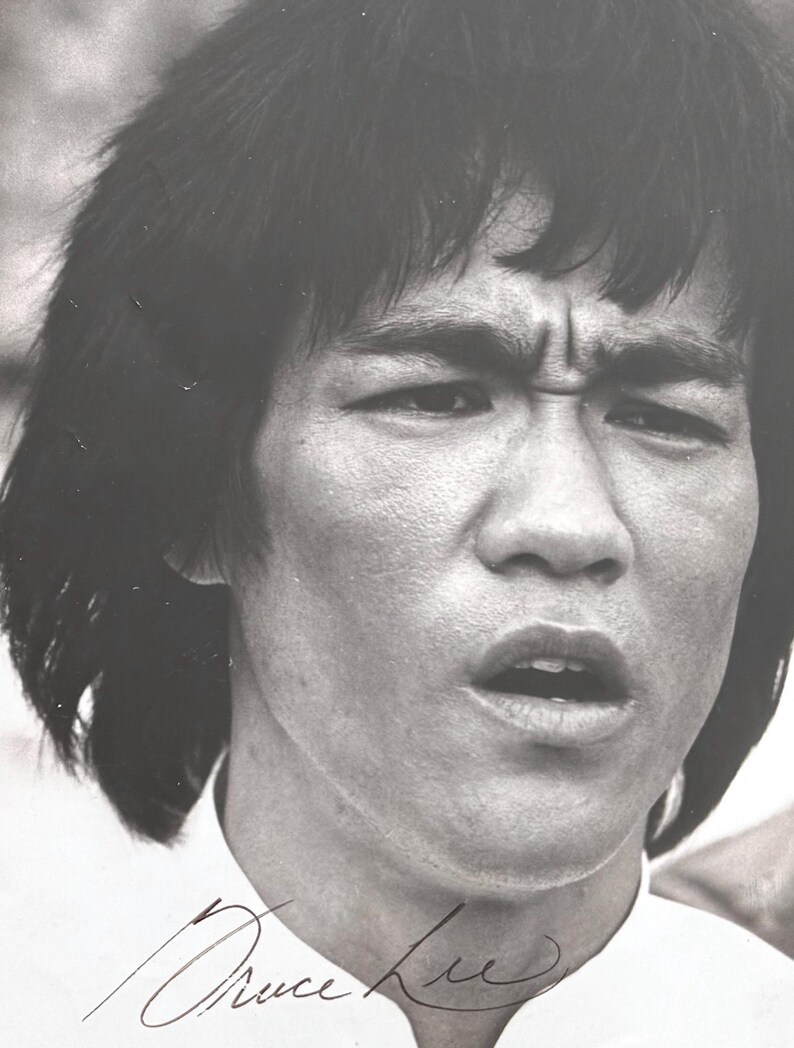 Bruce Lee, Iconic Actor, Martial Arts Legend, Framed 25cm X 20cm 100% ...