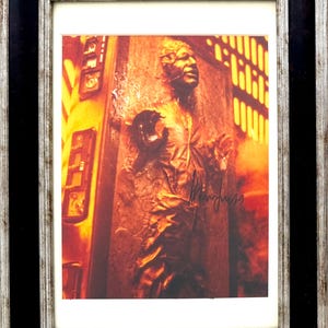 Harrison Ford, Han Solo, Star Wars Hand Signed &#39;Empire Strikes Back&#39; Photo Presentation, Framed 40cm x 30cm COA, Certificate of Authenticity