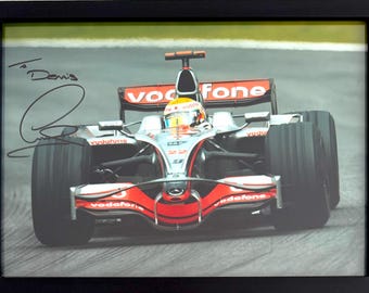 限定フォトプリント F1 2008 LEWIS HAMILTON McLaren-Mercedes MP4-23