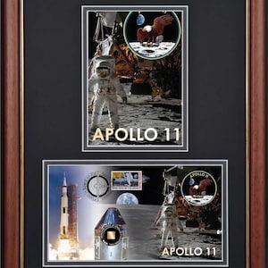 Apollo 11 Kapton Foil Flown Module Relic Framed, Authenticated By John Reznikoff The Leading Authenticator & Star Of 'King of Collectibles'.
