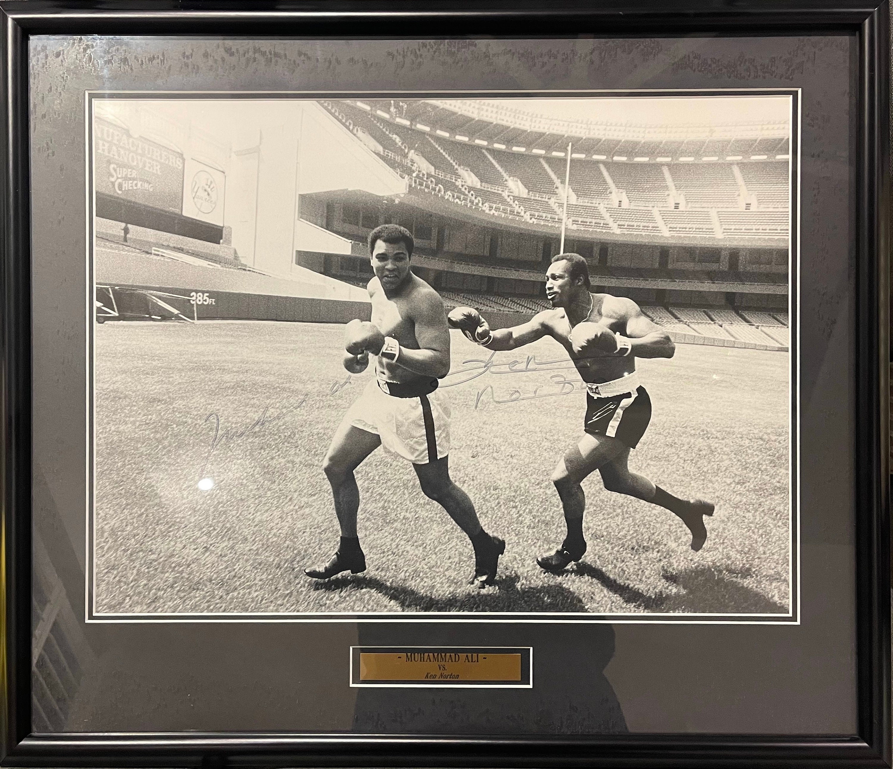 Muhammad Ali Signed Photo 8x10 Boxing Autograph vs Sonny Liston HOF JSA  Framed
