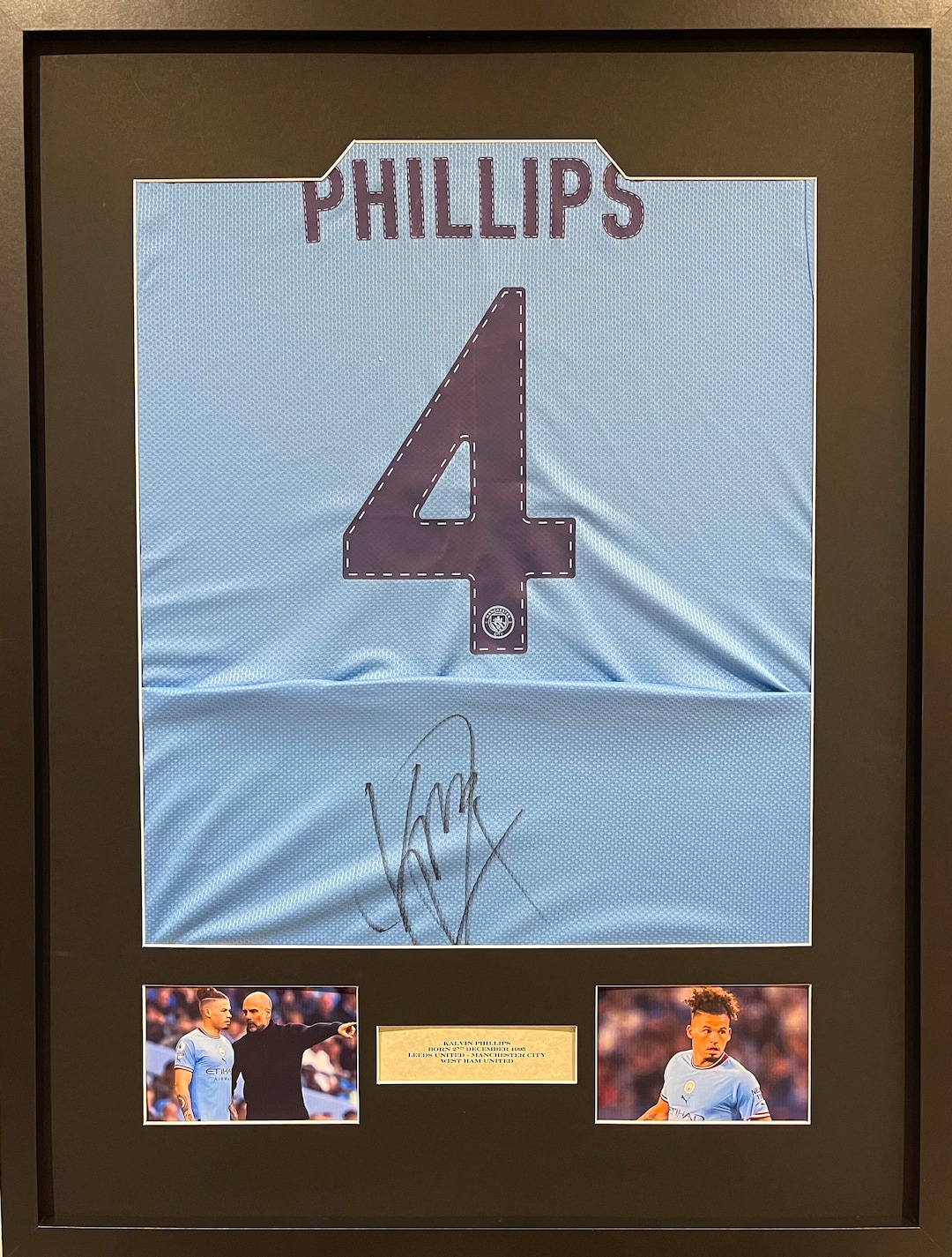 Kalvin Phillips Stunning Hand Signed Manchester City Football Shirt