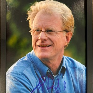Ed Begley Jr. Acteur américain de « St Elsewhere », photo originale garantie à 100 % signée à la main, 10 x 20 cm, avec certificat d&#39;authenticité COA