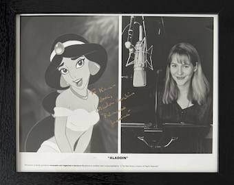 Linda Larkin, Original Disney Aladdin Actress - SUPER RARE Hand Signed Original Disney Photo, With COA - Certificate Of Authenticity.
