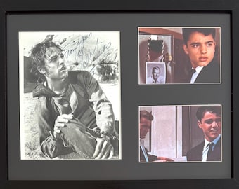 Sal Mineo, Famous 'Rebel Without A Cause' American Actor, Guaranteed Hand Signed Publicity Photo With AFTAL COA - Framed 40cm x 30cm.