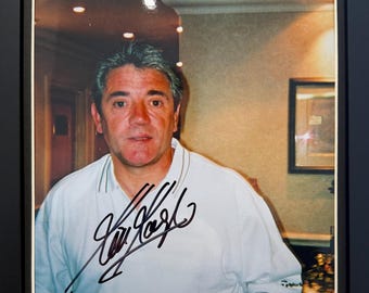 Kevin Keegan - Newcastle United, Liverpool FC, Engeland, 100% echte handgesigneerde ingelijste foto van 10 x 8 inch met certificaat van echtheid