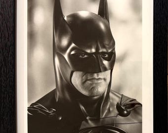 George Clooney, Famous American And 'Batman' Actor, Guaranteed Hand Signed Publicity Photo With COA - Framed 25cm x 20cm