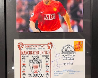 Mikael Silvestre - Manchester United, France Legend 100% Hand Signed Framed First Day Cover With Certificate Of Authenticity