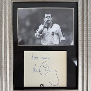 Will Carling, légende de l'Union de rugby d'Angleterre, encadrée, carte authentique 25 x 20 cm signée à la main, présentation photo et certificat d'authenticité