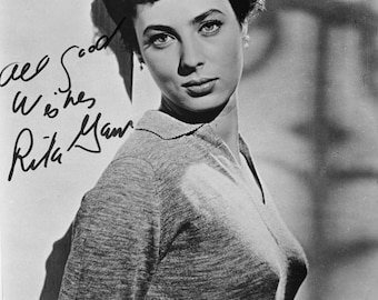 Rita Gam, 100% Guaranteed Hand Signed Photo - With COA - Certificate Of Authenticity.
