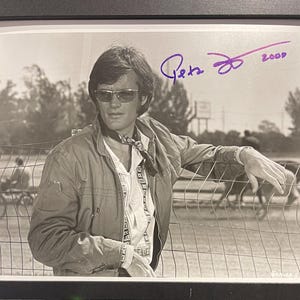 Peter Fonda, Guaranteed Hand Signed &#39;Easy Rider&#39;, 10&#39; inch x 8&#39; inch Framed Photo With Certificate Of Authenticity (COA)
