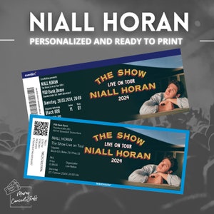 Niall Horan The Show / Fan Souvenir Concertticket customizable