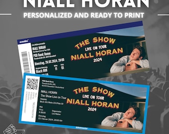 Entrada para el concierto de Niall Horan The Show / Fan Souvenir personalizable