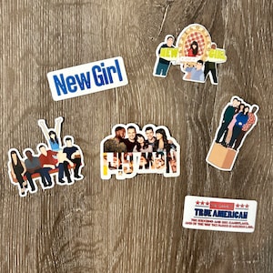 New Girl Stickers | Nick Miller | Schmidt | True American | Jessica Day | Winston | Cece