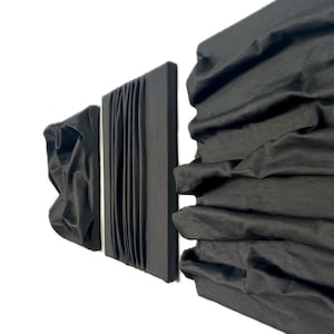 Luxury Black 3D Wall Art | Modern Abstract Wall Sculpture | Minimalist Textured Canvas | Handmade Contemporary Decor | Unique Interior Decor
