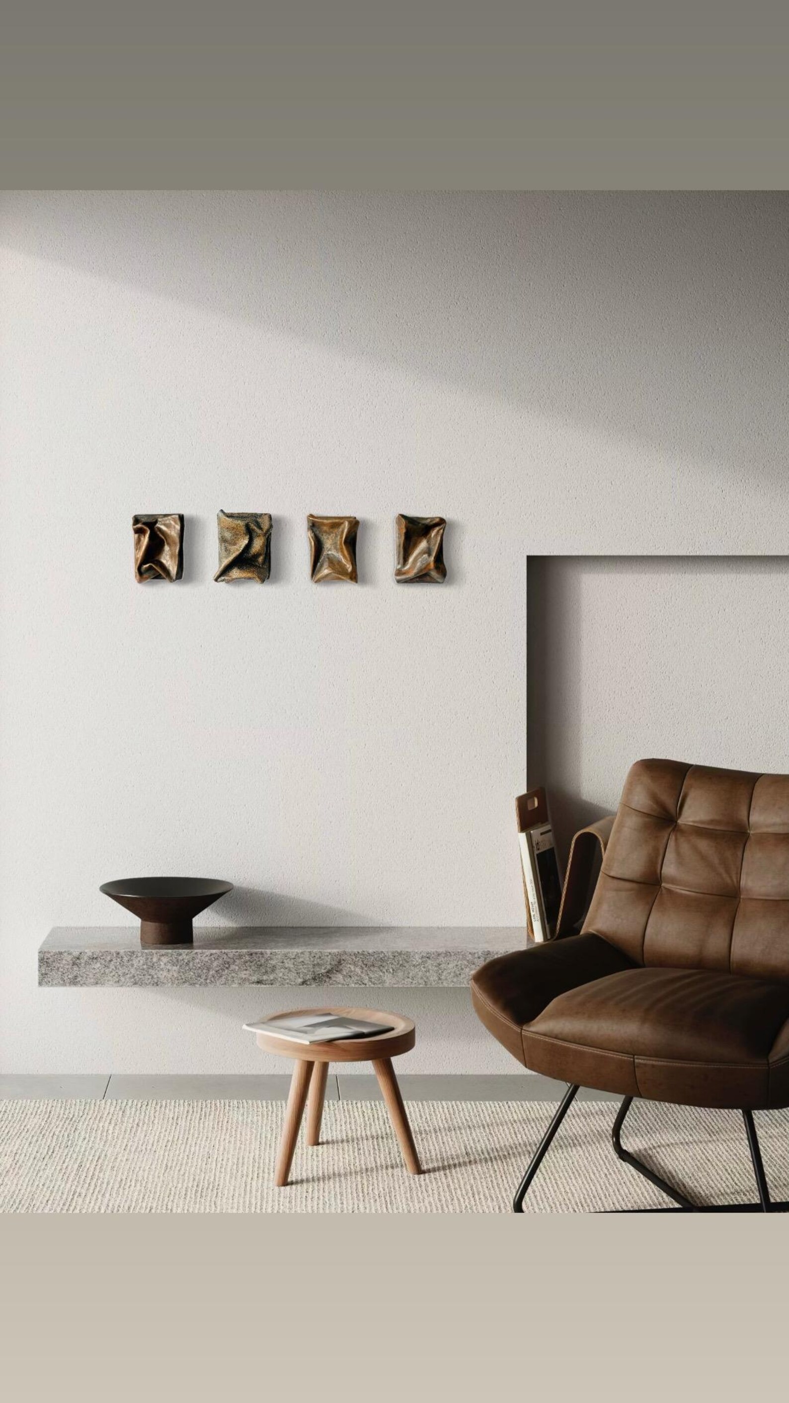 Rustic Modern Wall Art | Industrial Style Metal Decor | Minimalist ... - Industrial Style Artwork For Modern Spaces