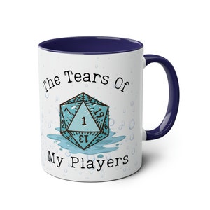 Taza de DnD, Lágrimas de mis jugadores, regalo de DM de Dungeons and Dragons