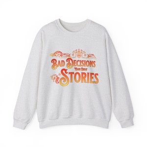 Dnd-sweater trui slechte beslissingen maken geweldige verhalen, cadeau voor gamemaster of Dungeons and Dragons RPG-spelersgroep