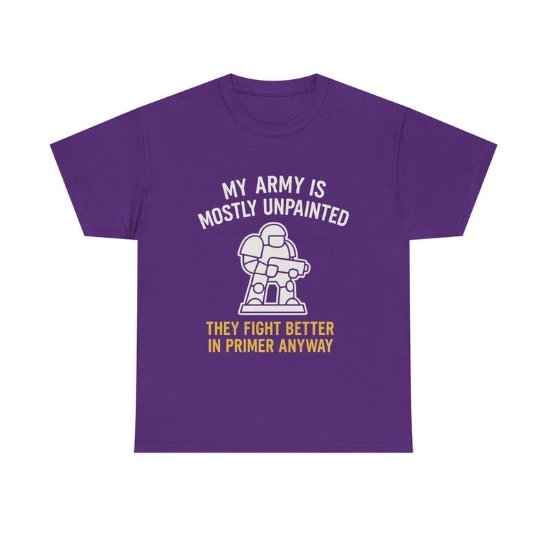 War Gamer T-shirt Min armé är mestadels omålad Perfekt present till Hammerheads, RPG-spelare och Plastic Crack-missbrukare bild 8