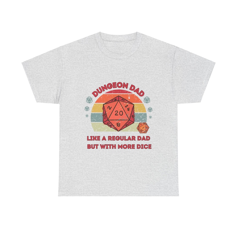 Dnd Shirt, Dungeon Dad , Like a Regular Dad, but with More Dice, Fathers Day Or Birthday Gift For DM or Dungeons and Dragons Player image 2
