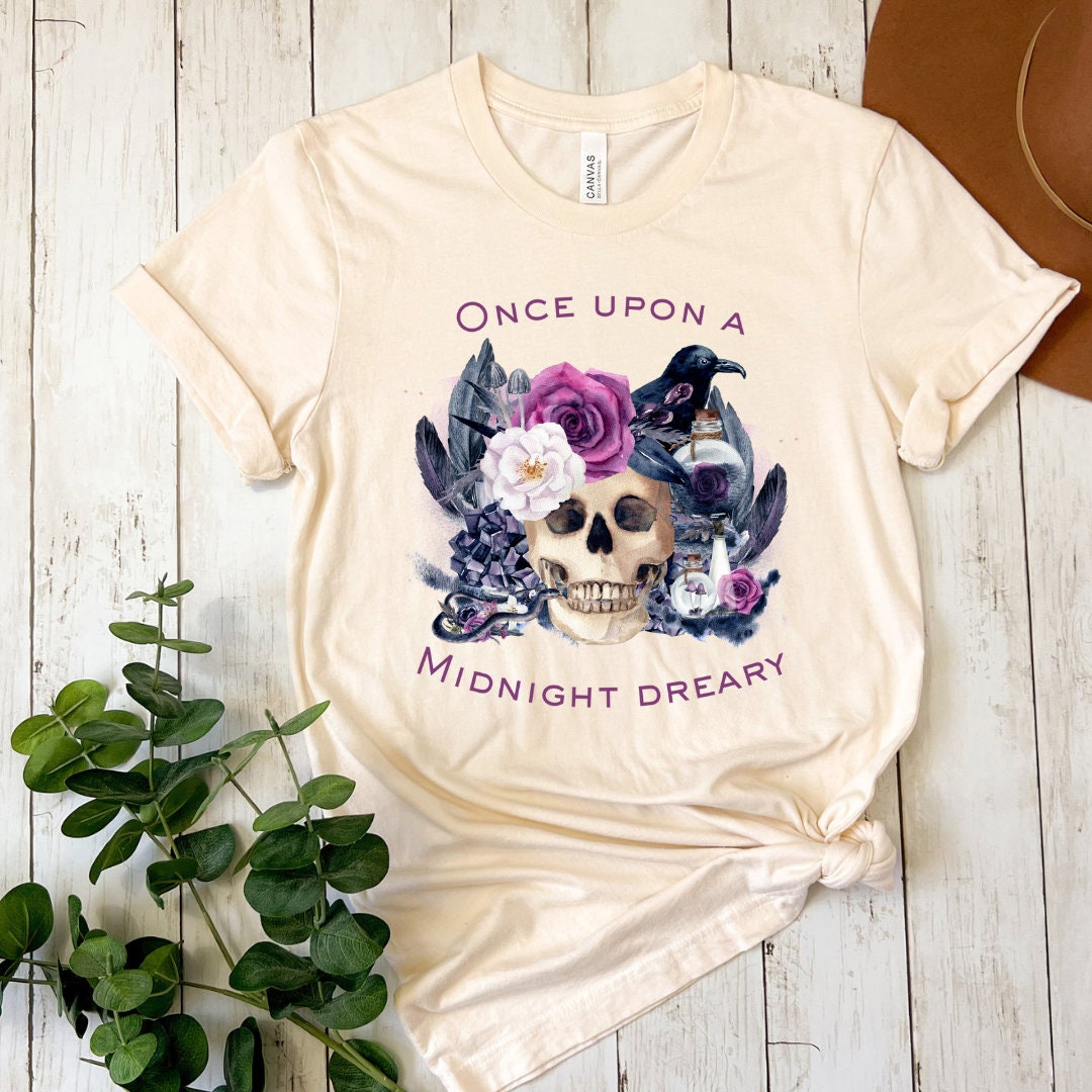 Nevermore Tee in the Gothic Style | Edgar Allan Poe Quoth the Raven ...