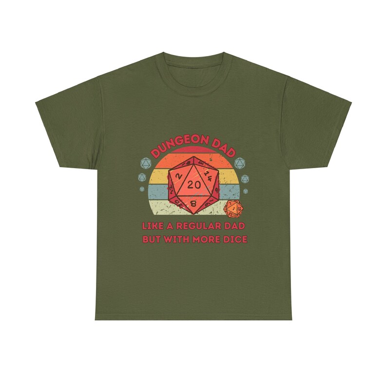 Dnd Shirt, Dungeon Dad , Like a Regular Dad, but with More Dice, Fathers Day Or Birthday Gift For DM or Dungeons and Dragons Player image 8