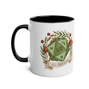 Taza de druida D&D Nat 20, regalo para jugadores de Dungeons & Dragons