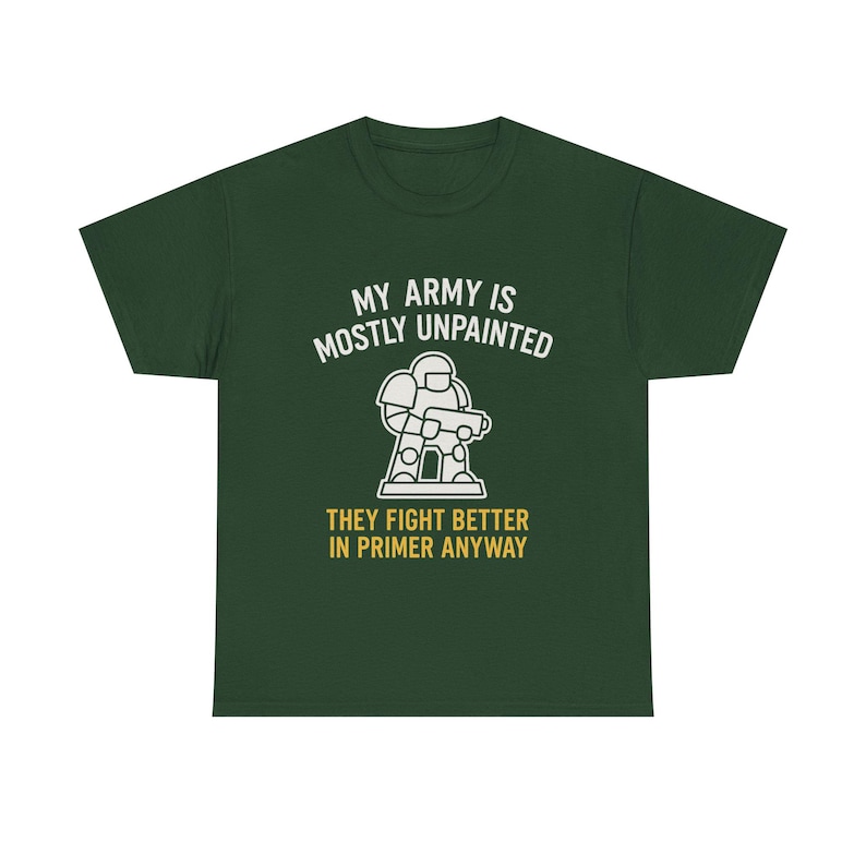 War Gamer T-shirt Min armé är mestadels omålad Perfekt present till Hammerheads, RPG-spelare och Plastic Crack-missbrukare bild 4