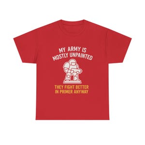War Gamer T-shirt Min armé är mestadels omålad Perfekt present till Hammerheads, RPG-spelare och Plastic Crack-missbrukare bild 9