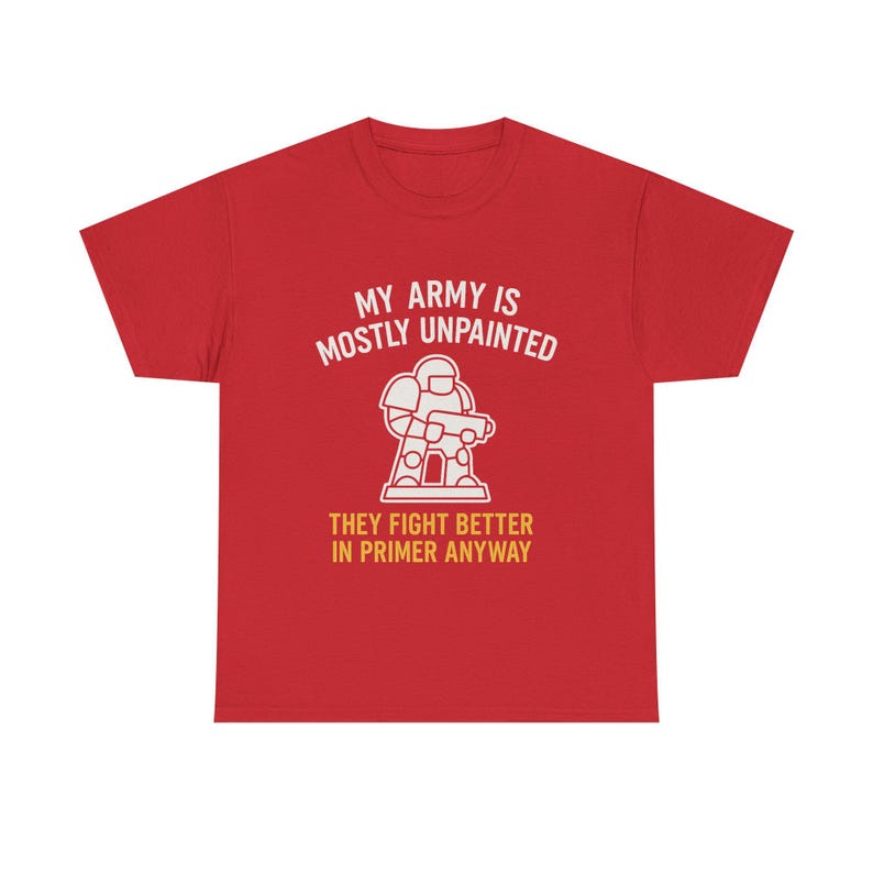 War Gamer T-shirt Min armé är mestadels omålad Perfekt present till Hammerheads, RPG-spelare och Plastic Crack-missbrukare bild 9
