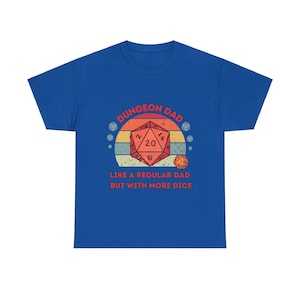 Dnd Shirt, Dungeon Dad , Like a Regular Dad, but with More Dice, Fathers Day Or Birthday Gift For DM or Dungeons and Dragons Player image 5